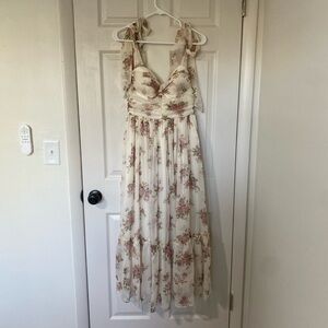Premier Cream Floral Maxi Dress